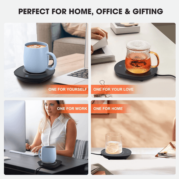 Smart Coffee Warmer for Desk – Auto On/Off Gravity-Induction Cup Heater