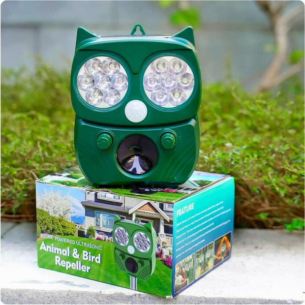 Solar Power Ultrasonic Animal Repeller