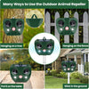 Upgraded Ultrasonic Solar Animal Repellent