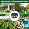 Upgraded Ultrasonic Solar Animal Repellent