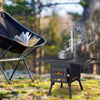 Wood Camping Stove Black, 22.6412.2014.57 inches