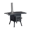 Wood Camping Stove Black, 22.6412.2014.57 inches