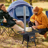 Wood Camping Stove Black, 22.6412.2014.57 inches
