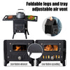 Wood Camping Stove Black, 22.6412.2014.57 inches