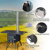 Wood Camping Stove Black, 22.6412.2014.57 inches