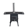 Wood Camping Stove Black, 22.6412.2014.57 inches