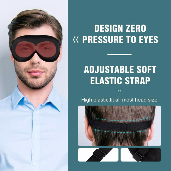 Silk Sleep Mask for Full Night's Rest - Block Out Light, Soft & Smooth