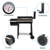 High-Temperature Oil Drum Charcoal Furnace - 15cm Diameter, Plastic Wheels