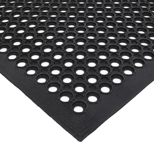 DEVITCO Industrial Anti-Fatigue Rubber Hex Mat - Bar Kitchen, Non-Slip, 59x35 inches